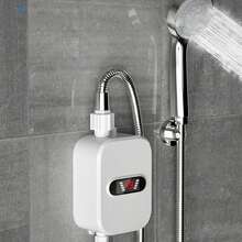 Calentador de agua instantáneo eléctrico de 3500w 110v, con cabeza de ducha, adecuado para cocina y baño - Ver 5