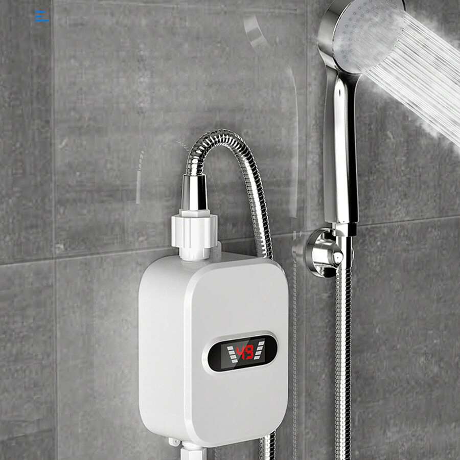 Calentador de agua instantáneo eléctrico de 3500w 110v, con cabeza de ducha, adecuado para cocina y baño - Ver 1