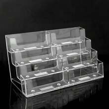 Transparent Business Card Box, 4 Layers And 8 Grids, Suitable For Placement On The Counter Or Desktop #Office & Trade Shows - Multicolor - View 6