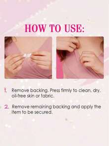 72片装时尚双面胶带，强力透明亲肤胶带，适用于衣物、腰带、袜子，防眩光，夏季清凉，海滩旅行必备 - 多款式 - 查看 6