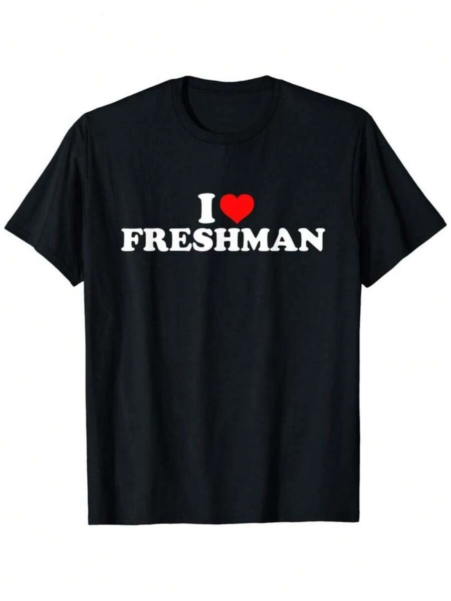 Lustiges T-Shirt für Schüler – "Ich liebe Erstsemester" – Unisex-T-Shirt aus bequemer Baumwolle – Geschenk zum Schulbeginn für Schüler - Schwarz - Übersicht 1