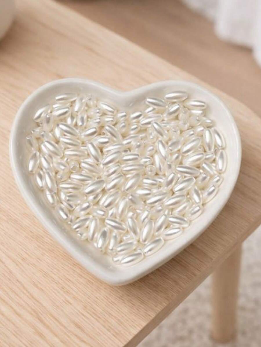 Bead Spacers 100/200 Pcs Shell, Star, Teardrop, Flower And Other Shapes Pearly Jewelry Crafts - Small Rice - Approx. 8mm - View 1