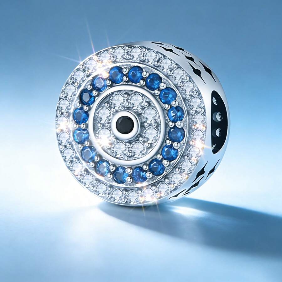 1pc Silver-Plated Pendant Beads, DIY Bracelet Necklace Couples/Best Friends Matching, Romantic Gift For Valentine's Day, Anniversary, Birthday, Versatile Daily Wear