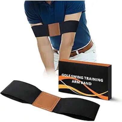 Swing Correcting Arm Band, Swing Golf Aid Trainer, Golf Trainer For Right & Left-Handed Players