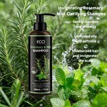 迷迭香薄荷洗发水和护发素套装，无硫酸盐生物素洗发水和护发素套装，蕴含薄荷精华，清爽头皮，滋养头发和头皮，保湿柔顺，深层清洁，去除头皮屑，调理头发，富含迷迭香精油，适合卷发和波浪发质，是夏季的理想之选。 - 黑色 - 查看 3