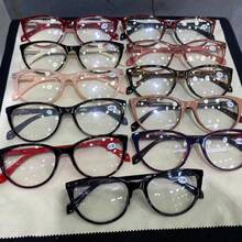 Women's Cat-Eye Reading Glasses 9520 - đen be - Xem 2