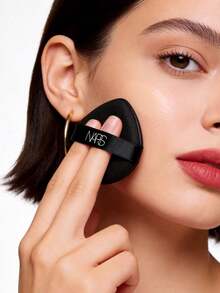 Nars Esponja de maquillaje, cuero negro, borla de base, esponja de maquillaje, herramientas de maquillaje - Negro - Ver 2