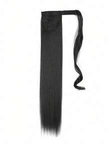 18/22/24/26 Inch Long Straight Ponytail Wig, Synthetic Fiber Hair Extension, Heat Resistant, 22 Inch Wrap-Around Ponytail Wig, Suitable For Women Fashion Hair Accessories,Women Hair Bands,Summer Headband - Multicolor - View 25