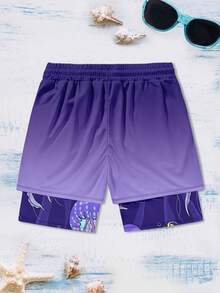 Quần short đi biển hai lớp dành cho nam có túi - Nhiều màu - Xem 3