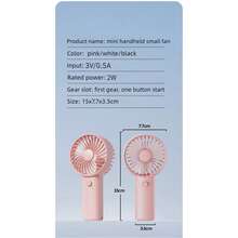 2026 New Handheld Charging Fan Cartoon Cute Small Student Charging Small Fan Portable Mini Fan Mini Po - Multiple Styles - View 10