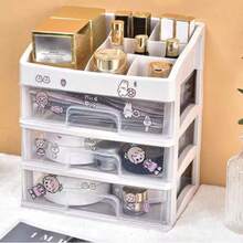 1 Cosmetic Storage Box, Multi-Layer Drawer, Skin Care Product Transparent Shelf, Lipstick Facial Mask Storage Bag,Room Decor, Bags,Makeup Bag,Vanity,Travel,Make Up Bag,Travel Essentials,Organizer,Storage,Travel Essential,Makeup Organizer,Makeup Bags,Make Up Organizer,Organiser,Toiletry Bag,Desk Organiser,Cosmetic Bag,Makeup Pouch,Make Up Organize,Vanity Accessories,Make Up Pouch,Make Up Bags,Jewellery Box,Pouch,Makeup Brush Holder,Brush Holder,Perfume Organiser,Pouch Bag,Gifts For Women,Christmas Gifts,Gift Ideas For Women - 白色 - 查看 3