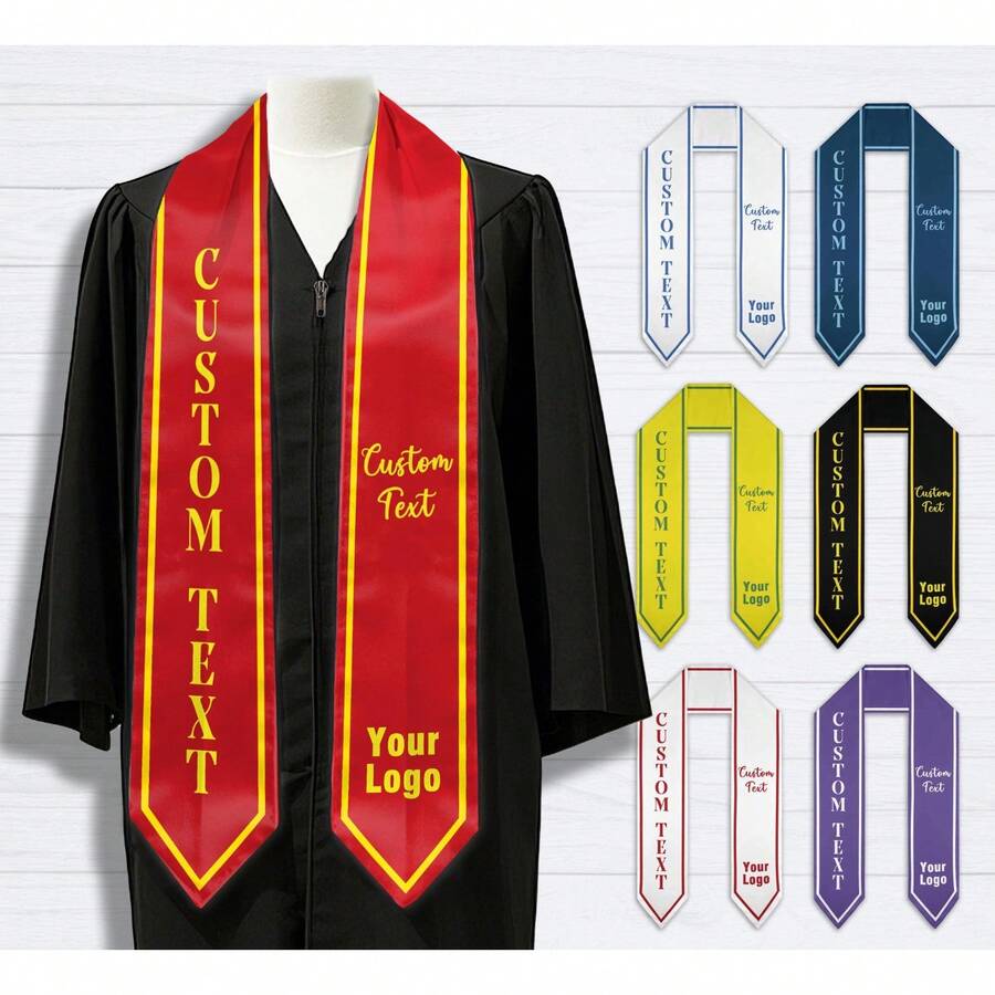 Personalized Graduation Custom Class Of 2026 Graduation Sash With Photo Name And School Name Graduation Gifts - Nhiều màu - Xem 1