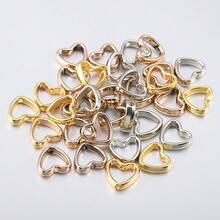 50pcs CCB Hollow Heart Beads, Suitable For DIY Jewelry Making Necklace Bracelet Accessories - Multicolor - View 3