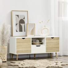 HOMCOM Television Stands & Entertainment Centers - Madera Natural - View 1