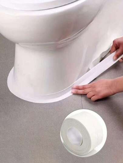 1 Roll 3.2M White Waterproof Mildew-Proof Bathroom Sealing Strip, Self-Adhesive Sealant Tape For Kitchen And Bathroom, Waterproof Tape To Prevent Moisture, Decorative Sink Sealing Sticker, Suitable For Workshop, Kitchen, Bathroom, Home, (Suitable For Smooth Surface, Ensure The Application Surface Is Clean And Flat Before Use).Bathroom Accessories.Bathroom Essential.Kitchen Essential.