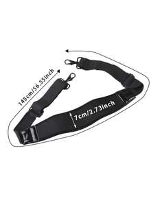 Adjustable Dual Hook Black Shoulder Strap Suitable For Laptop, Camera Stabilizer, Bag - Multicolor - View 3
