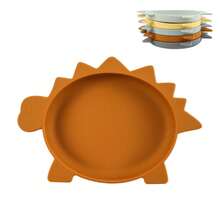 BPA, PVC And Phthalate-Free Silicone Suction Baby Plate With Sun Pattern, Worry-Free Self-Feeding - Multicolor - View 14