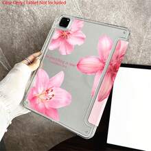 1pc Romantic Pink Lily & Faith Quote Multi-Angle Stand Tablet Protective Case - Suitable For Sweet-Loving Ladies And Faith Style Enthusiasts, Tablet Protective Case With Pen Slot Applicable To 10.9/10.2 Inch/Air 5th/Pro 11/10th/9.7 Inch/Air 2, Applicable To Mi 5/5PR/6/6PRO/7/7PRO - Multicolor - View 5