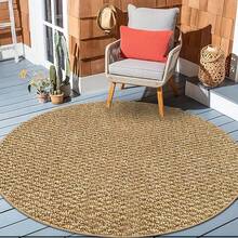 1 pieza Alfombra redonda vintage con patrón de piña marrón, alfombra de textura de piña marrón minimalista moderna, estilo nórdico para balcón, terraza, entrada, pasillo, jardín y otras áreas, nueva llegada de primavera, disponible en verano, alfombra para exteriores - multicolor - Ver 7
