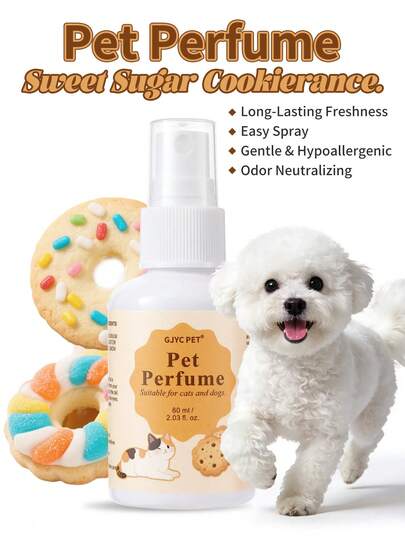 GJYC PET Dog Perfume & Deodorizer - Long-Lasting Natural Deodorizing Spray, Gentle Formula Suitable For All Dog Breeds, Cruelty-Free