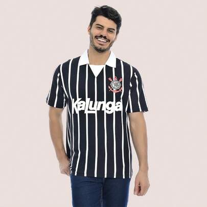 Camiseta Corinthians Oficial Listrada Timão em Algodão Macia Original