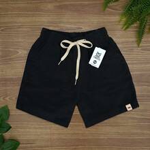Set Of 3 Premium Linen Shorts For Children And Teens, Bermuda Style, Sizes 2-16 - Rượu sâm banh - Xem 3
