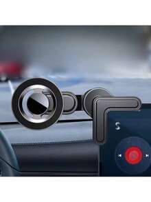 New Car Screen Phone Holder, With Extension Rod Base, Strong Magnetic Car Phone Holder, Hands-Free Car Phone Holder Suitable For Smartphones - Black - View 7