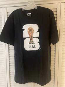 2026 FIFAs WORLD CUP Officially Licensed Men T-Shirt  Black - Black 3 - View 2
