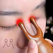 Peigne de massage en forme de grenouille, peigne de massage multifonctionnel convenant pour les yeux et le visage, peigne rond et en forme de disque, peigne de massage du cuir chevelu à cinq dents, peigne en bois de santal. Convient pour une utilisation à la maison, les sports, les activités de plein air, les soins de santé, le fitness, le bien-être, et peut également être utilisé comme cadeau de vacances. - Multicolore - Voir 1