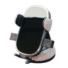 yucen Bling Bling Horizontal Car Phone Holder, Suction Cup Dashboard Mount Multi-Function Navigation Bracket - Landscape Phone Stand - View 12