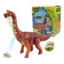 Large Brachiosaurus Dinosaur Toy Lays Eggs Walks Makes Sounds - +AAA pina aleatoria - 查看 5