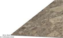 Nexus Self Adhesive 12-Inch Vinyl Floor Tiles, 20 Tiles - 12'' X 12'', Emporador Marble Peel &Amp; Stick, DIY Flooring For Kitchen, Dining Room, Bedrooms Bathrooms By Achim Home Decor, Taupe And Brown - Color15 - 查看 5