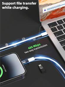 1 bộ chuyển đổi micro mini, đầu nối USB-C cái sang Lightning đực, tương thích với iPhone 14/13/12/11/iPad, điện thoại thông minh/máy tính/bộ thu micro không dây, bộ chuyển đổi âm thanh, bộ chuyển đổi tai nghe. - màu đen - Xem 8