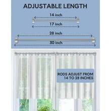 Toallero magnético para refrigerador - Paquete de 2 Barras de Cortina magnéticas para Puerta de Metal con Longitud Ajustable (Pa - como en la foto - Ver 6