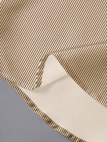 Áo sơ mi dài tay nam kẻ sọc họa tiết hình học, kiểu dáng công sở thường ngày, thiết kế cá tính, đa năng, phù hợp đi làm hàng ngày. - Màu Khaki - Xem 6