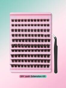 Beginner-Friendly DIY Cartoon Style D-Curl Eyelash Extensions, Densely Packed Soft & Lightweight Individual Lashes, Easy To Create Perfect Makeup At Home - D - View 12