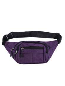 Men's Diagonal Shoulder Bag, Men's Waist Bag, Belt Bag (Zipper Direction Random) - Multicolor - View 13