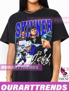 Retro Jeff Skinner Shirt Ice Hockey American Professional Hockey Championship Sport Merch Sweatshirt - màu đen - Xem 1