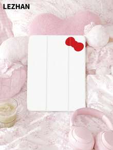 1pc Minimalist Cute Pink/Red Bow Pattern Tablet Protective Case, Compatible With 10th Gen/ (A16) 11 Inch 11th Gen 2025, 10.2 Inch, Pro 11 2021/2020, 9th/8th/7th Gen, Galaxy Tab S6 Lite 10.4 Inch, With Pencil Slot, Anti-Drop, Tablet Stand Case, Romantic Gift For Family And Friends, Valentine's Day, 2026 - Multicolor - View 20