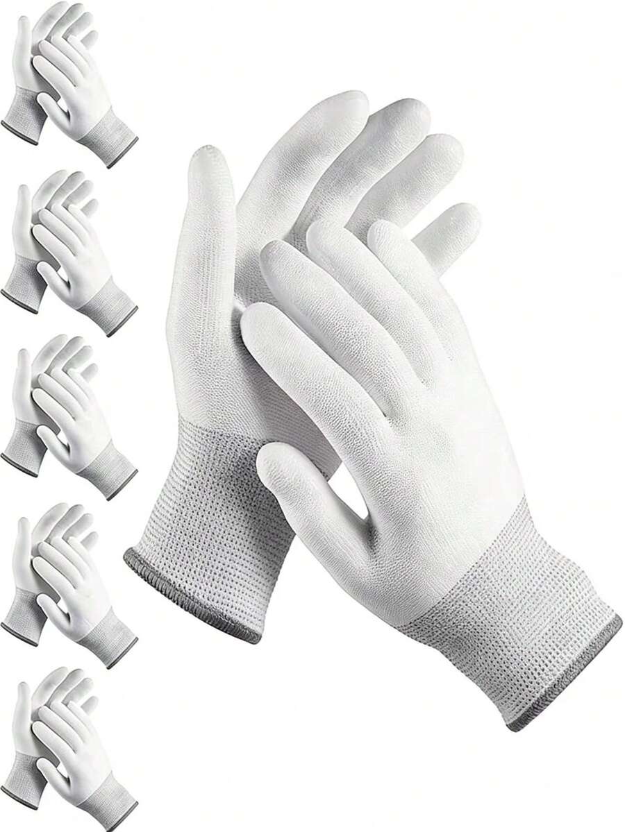 1/6 双装防静电碳纤维防护手套，防滑、耐磨、防尘、触感灵敏、透气袖口，通用电子元件防护手套