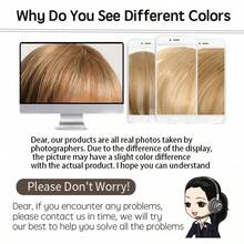 合成假发卡通刘海女性气质小脸仿真自然额头断刘海假发 - 彩色 - 查看 3