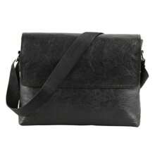 Messenger Bag Shoulder Handbag Briefcase Satchel Cross Body UK - Black - View 5