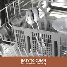 2件套/6件套银色餐具，包括1个汤勺和1个漏勺，采用优质不锈钢制成，适用于自助餐、派对、婚礼和其他场合。 - 查看 5