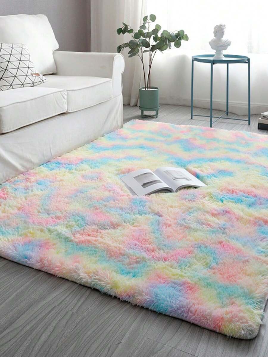 Plush Rug 2.00 X 1.50 Beige - 紮染 - 查看 1