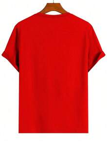 Manfinity Homme Men's Graphic Print T-Shirt - Red - View 2