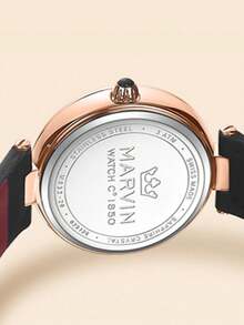 Women's Watch Classic Swiss Quartz Stainless Steel Watch Fashion Ladies Watch, 12 Diamonds, Mother-of-Pearl Dial,Sapphire Crystal Mirror - 黑色 - 查看 6