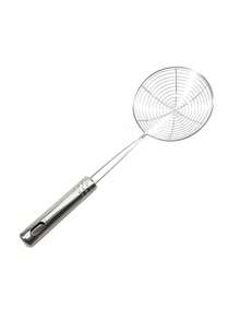 1 Pc StrainerSteel Handle Frying StrainerKitchen SuppliesKitchen GadgetsStainless Steel Noodle FishingSmall, Medium And Large Leaky SpoonStrainerStrainerLeak StrainerStrainerSieveKitchen HouseholdDumpling FishingStrainerSpoon - Multicolor - View 6