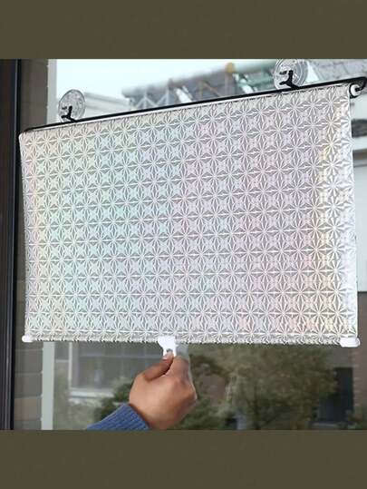 1 pieza Toldo retráctil de fácil instalación - Adecuado para oficina, cocina, balcón y sala de estar, cortina enrollable para ventana de sala de estar y ventana de coche | Resistente al calor y protección UV | Decoración clásica para el hogar