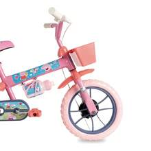 Bicicleta Infantil Com Rodinha Menina Aro 12 Peppaa Rosa Verden Bikes - Coral - Visão 4