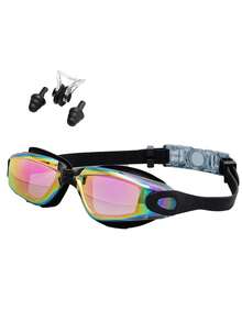 Swimming Goggles With Nose Clip & Ear Plugs, Anti-Leak, Full Protection, Suitable For Adults, Men, Women, Teens - D - View 13